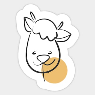 cute cow Sticker